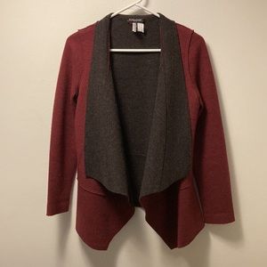 Eileen Fisher Wool  Sweater Jacket Open Cardigan Blazer